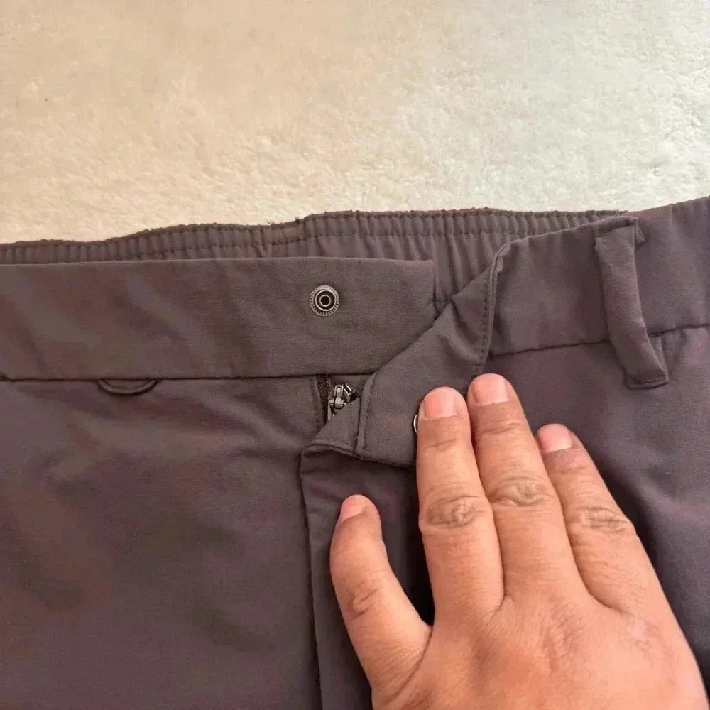 FIGS PRO Straight Leg Trouser Classic Short Medium Brown size S